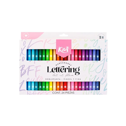 MARCADOR. KIUT PUNTA PINCEL  (24UNID)