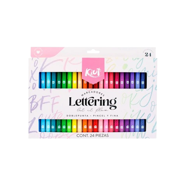 MARCADOR. KIUT PUNTA PINCEL  (24UNID)