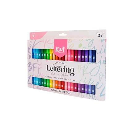 MARCADOR. KIUT PUNTA PINCEL  (24UNID)