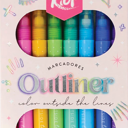 Marcador. Kiut Outliners  (8Unid)