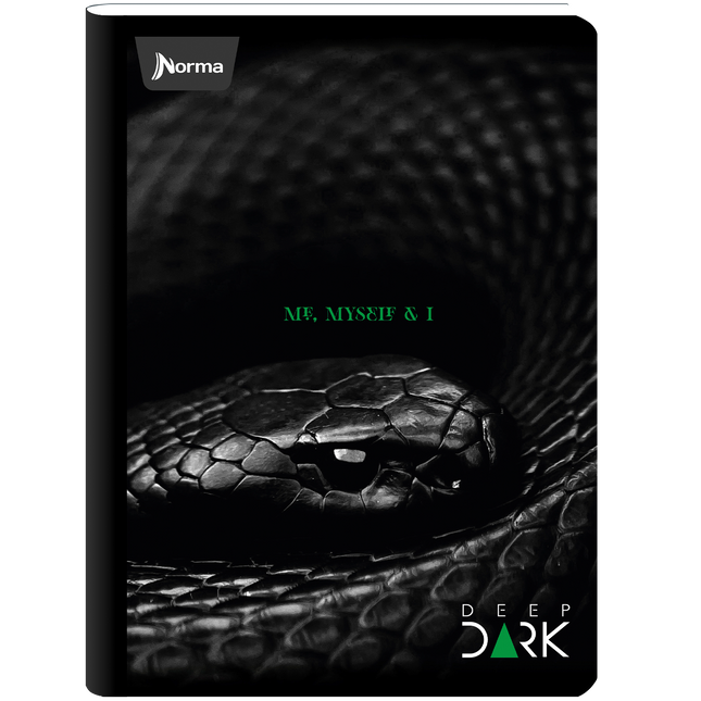 Libreta. Deep dark cosida 100h linea