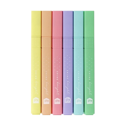 RESALTADOR. KIUT PASTEL DELGADOS 6 COLORES