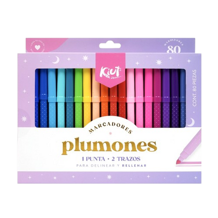 Marcador. Kiut lavable 80 marcadores