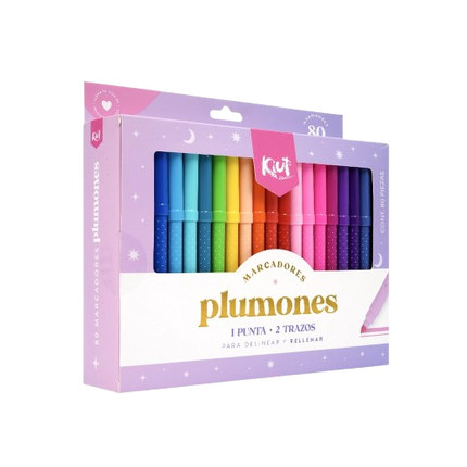 Marcador. Kiut lavable 80 marcadores