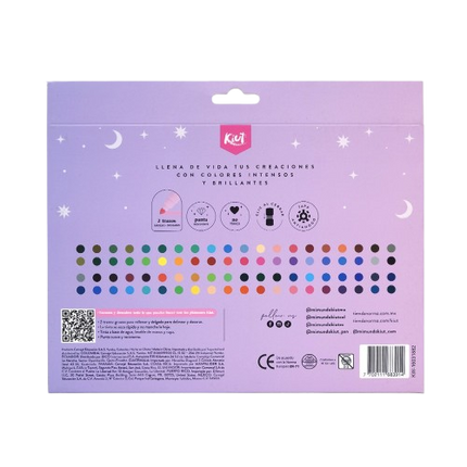 Marcador. Kiut lavable 80 marcadores