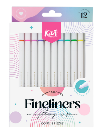 Marcador. Kiut Finerliners 12 Piezas