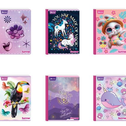 Libreta. Summer femenina 100h doble linea