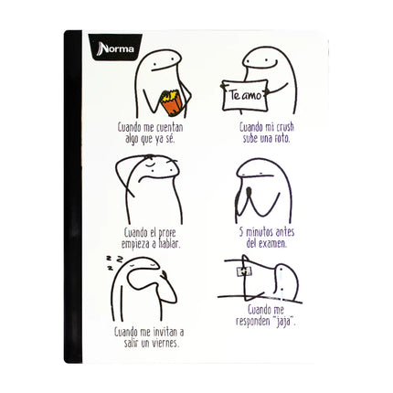 Libreta. Memes doble linea 100h