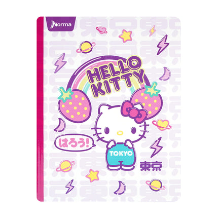 Libreta. Hello kitty cuadriculado 100h