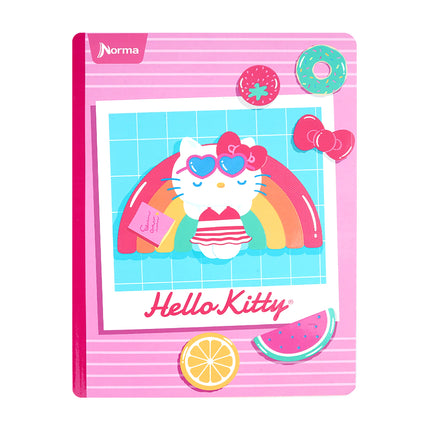 Libreta. Hello kitty cuadriculado 100h