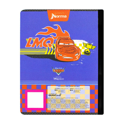 Libreta. Cars cuadriculado 100h