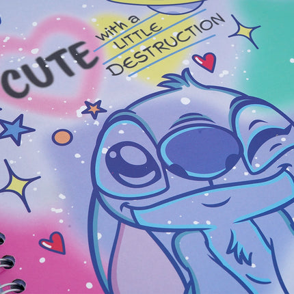 LIBRETA. STITCH <4MATER.> ARGOLLADA GDE 100H