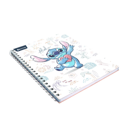 Libreta. Stitch <4mater.> argollada gde 100h