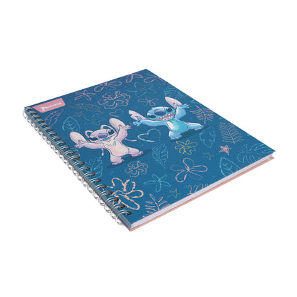 Libreta. Stitch <4mater.> argollada gde 100h