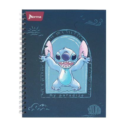 Libreta. Stitch <4mater.> argollada gde 100h