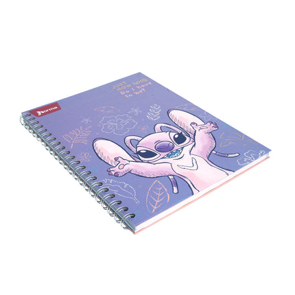 Libreta. Stitch <4mater.> argollada gde 100h