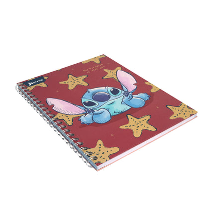Libreta. Stitch <4mater.> argollada gde 100h