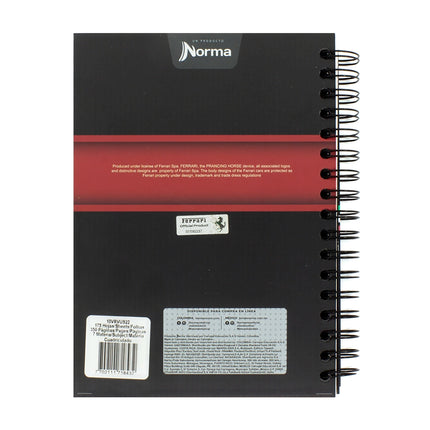 Libreta. Ferrari <6mater.> argollada med 150h
