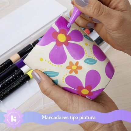 Marcador. Kiut acrílico efecto pintura 12 Pz