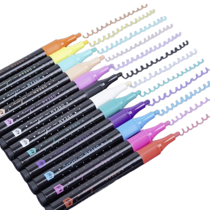 Marcador. Kiut acrílico efecto pintura 12 Pz