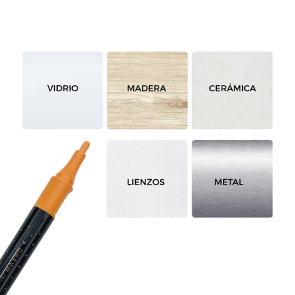 Marcador. Kiut acrílico efecto pintura 12 Pz