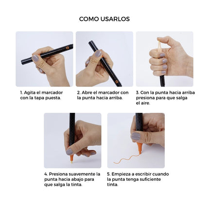 Marcador. Kiut acrílico efecto pintura 12 Pz