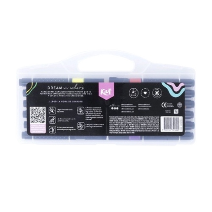 MARCADOR. KIUT ACRILICO EFECTO PINTURA 12 PZ