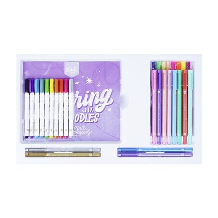 Kit de lettering. Cartilla+30 marcadores