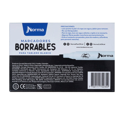 MARCADOR. NORMA BORRABLE NORMA X10