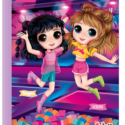 Libreta. Bonequinhas 100 hojas doble línea