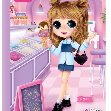 Libreta. Bonequinhas 100 hojas doble línea