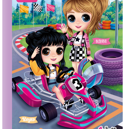 Libreta. Bonequinhas 100 hojas doble línea