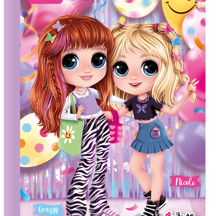 Libreta. Bonequinhas 100 hojas doble línea