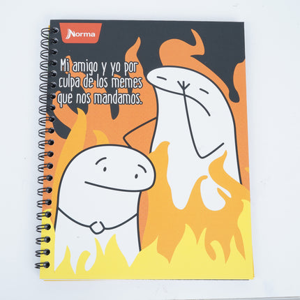 Libreta. Memes <4mater.> argollada grd 100h