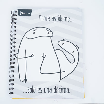 Libreta. Memes <4mater.> argollada grd 100h