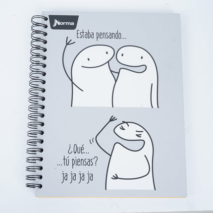 Libreta. Memes <6mater.> argollada grd 150h