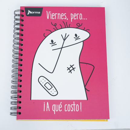 Libreta. Memes <6mater.> argollada grd 150h