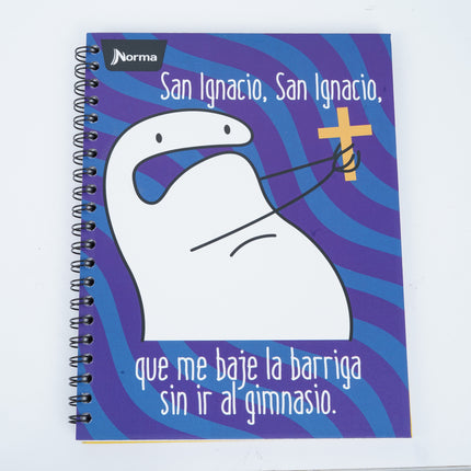 Libreta. Memes arrollada grande 80 hojas