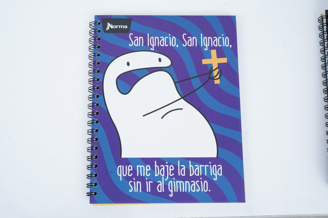 Libreta. Memes arrollada grande 80 hojas
