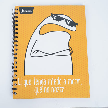 Libreta. Memes arrollada grande 80 hojas