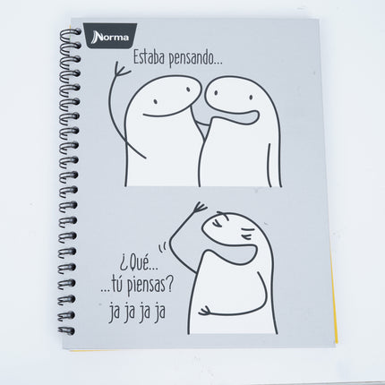 Libreta. Memes arrollada grande 80 hojas