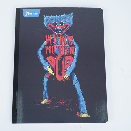 Libreta. Poppy Play Time una línea 100 hojas