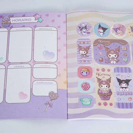 LIBRETA. KUROMI UNA LINEA 100 HOJAS