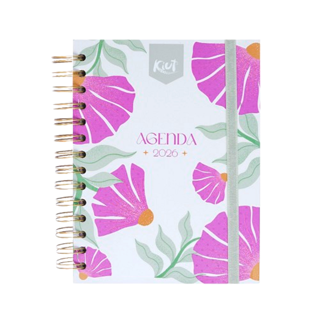 AGENDA. 2026 KIUT DIARIA FLOWERS