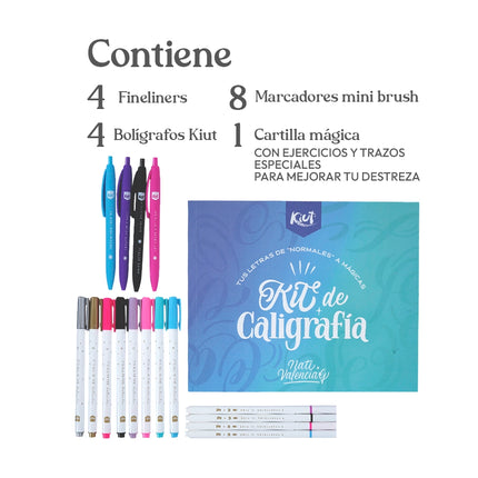 KIT. CALIGRAFIA MINIBRUSH - FINELINER