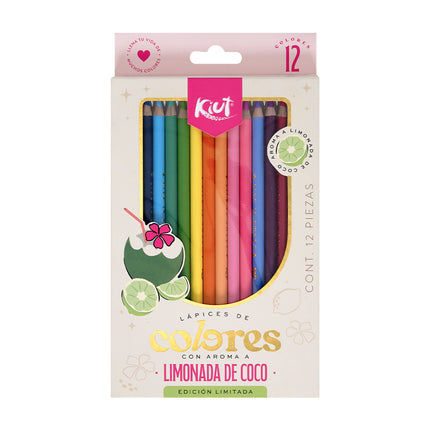 COLORES. KIUT AROMA A LIMONADA DE COCO X12