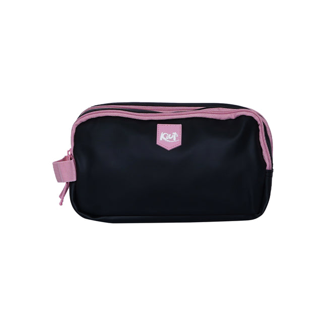 CARTUCHERA. KIUT DARK PINK 3 BOLSILLOS