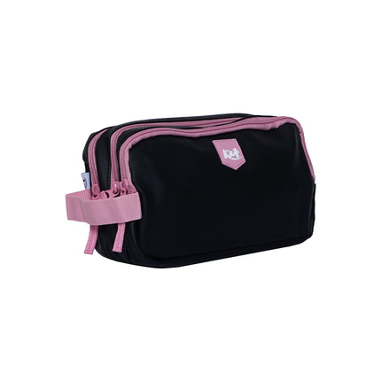 CARTUCHERA. KIUT DARK PINK 3 BOLSILLOS
