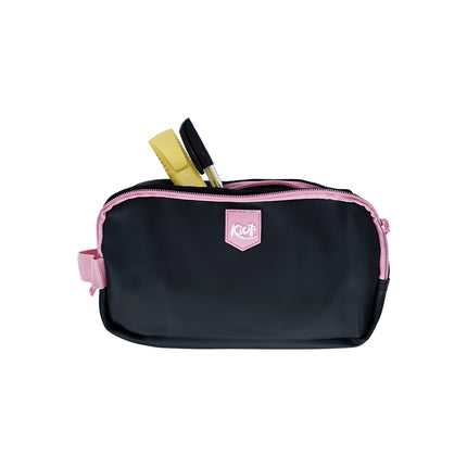 CARTUCHERA. KIUT DARK PINK 3 BOLSILLOS