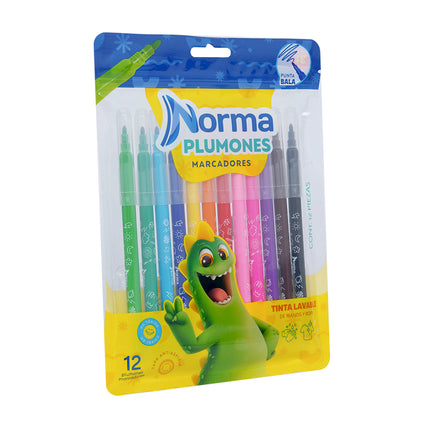 MARCADOR. NORMA LAVABLE PT/BALA X12